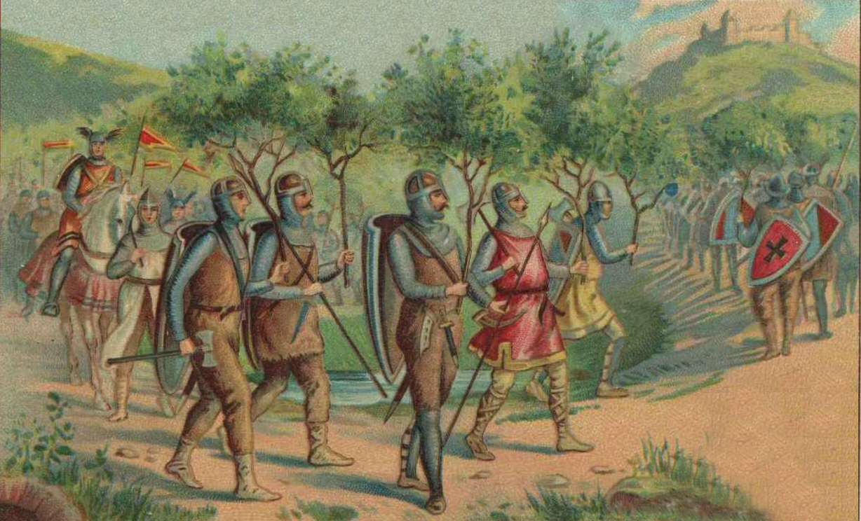 Birnam Wood comes to Dunsinane — illustration for Macbeth, 1912